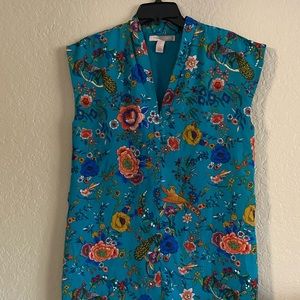 Floral dress contemporary M made in Vietnam